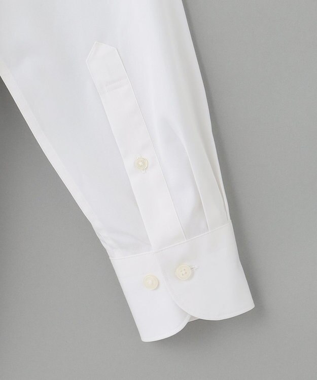 GOTAIRIKU 【形態安定】PREMIUMPLEATS_スナップダウン 通年ドレスシャツ ホワイト系