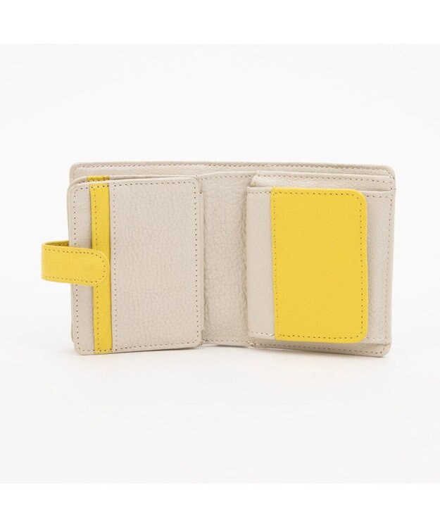 UNBILLION アトランタ ATLANTA / 牛革二つ折りカラーコンビウォレット アイボリー