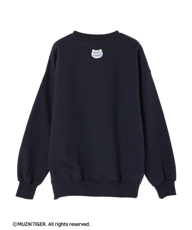 Green Parks ムジークタイガー／裏起毛刺しゅうプルオーバー Navy
