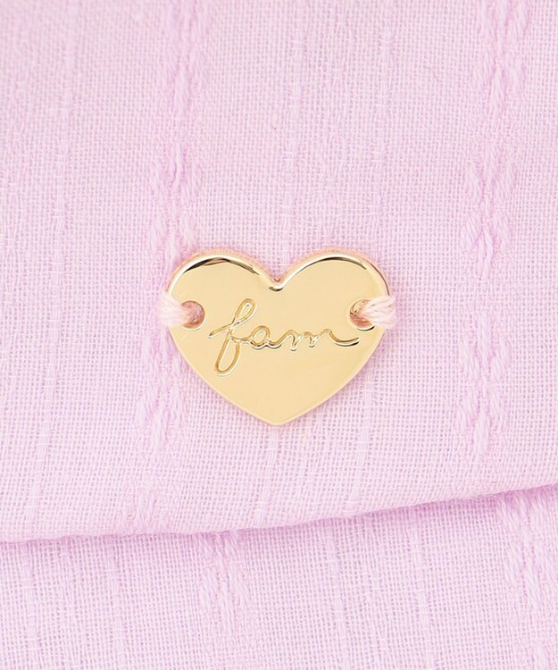 ANY KIDS リボン タレツキ キャップ ラベンダー×ギンガムチェック