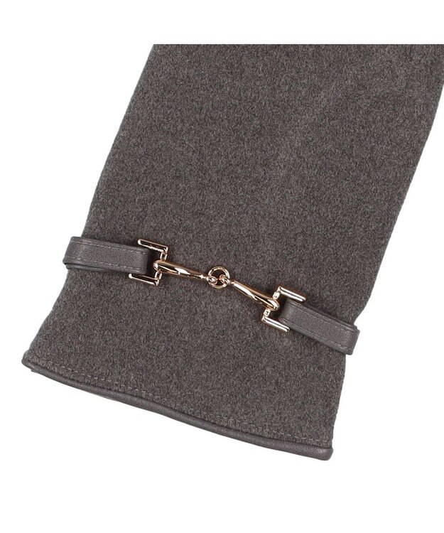 UNBILLION カシュネ cache nez / ビット金具付きジャージー手袋 GY