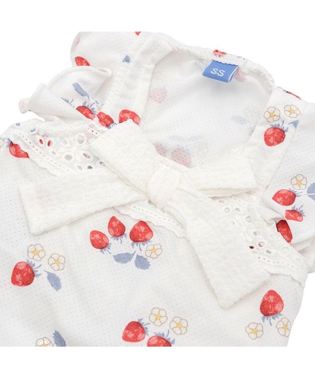 PET PARADISE ペットパラダイス  エコメイド ワンピース 《苺柄》 中型犬 大型犬 ホワイト×レッド