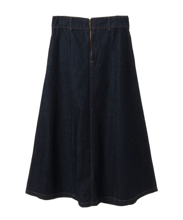 Green Parks フロントＺＩＰデニムスカート One Wash