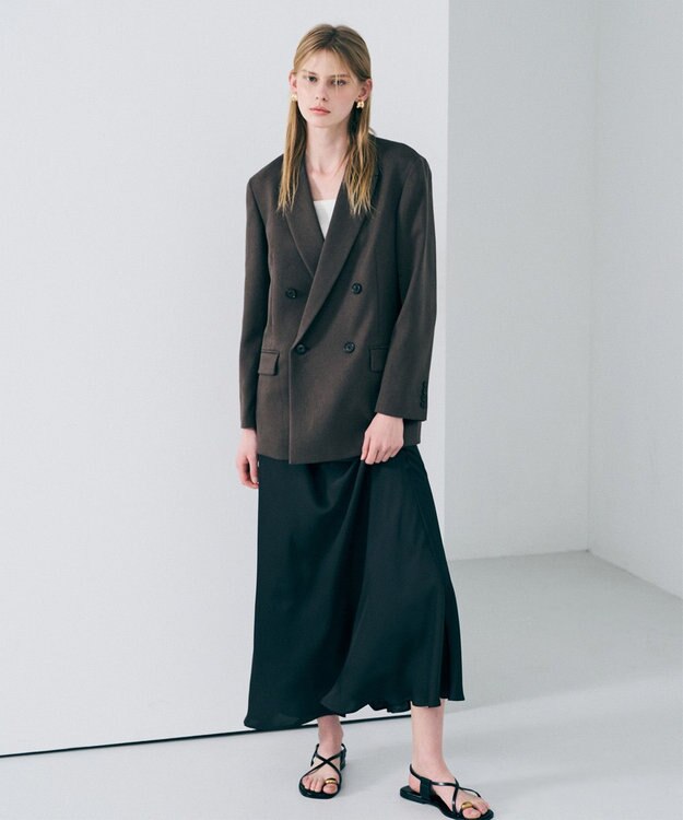 uncrave プルーフウールライクツイル ジャケット ブラウン