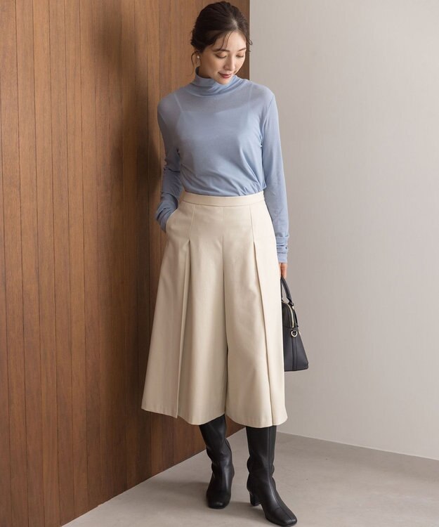 組曲 L ハイツイストシアー インナータートル ブルー系