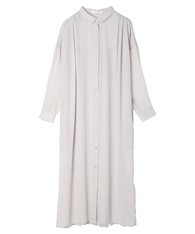 AMERICAN HOLIC ジョーゼットバックプリーツワンピース Light Gray