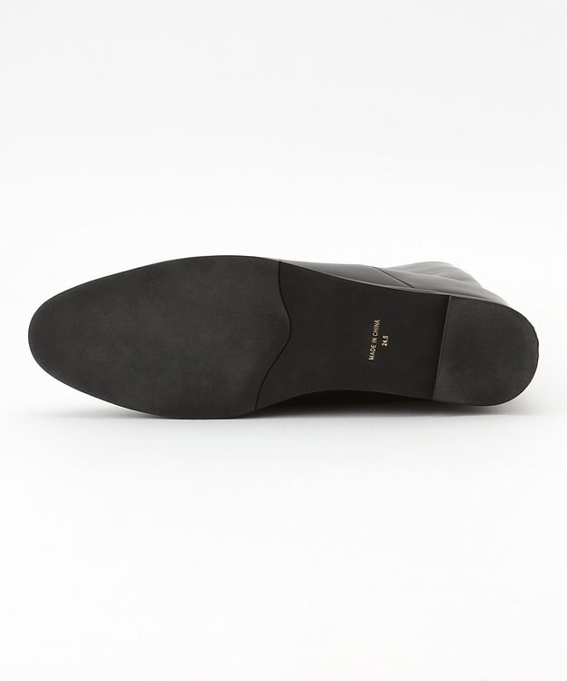 自由区 【SHIHOさん着用】ストレートインヒールロング ブーツ ブラック