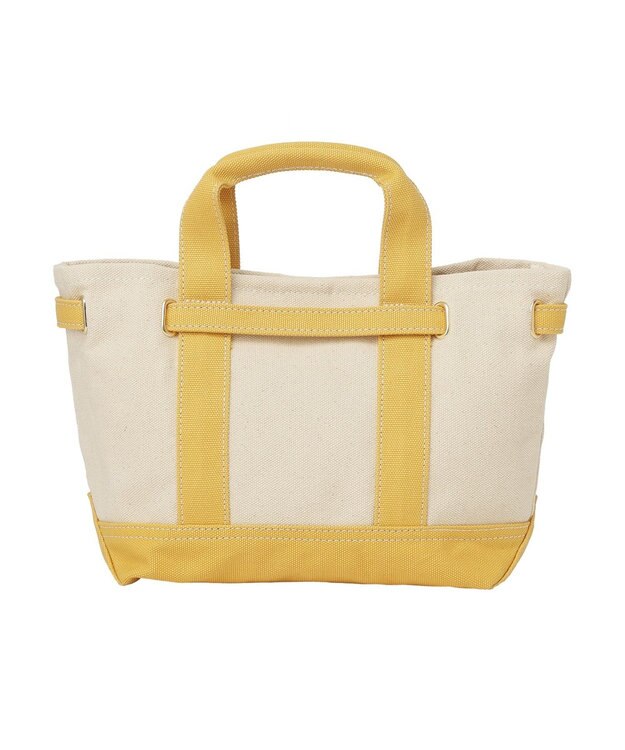 earth music&ecology 【Mサイズ】ベルトキャンバストートバッグ Yellow