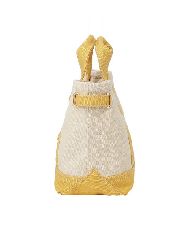 earth music&ecology 【Mサイズ】ベルトキャンバストートバッグ Yellow