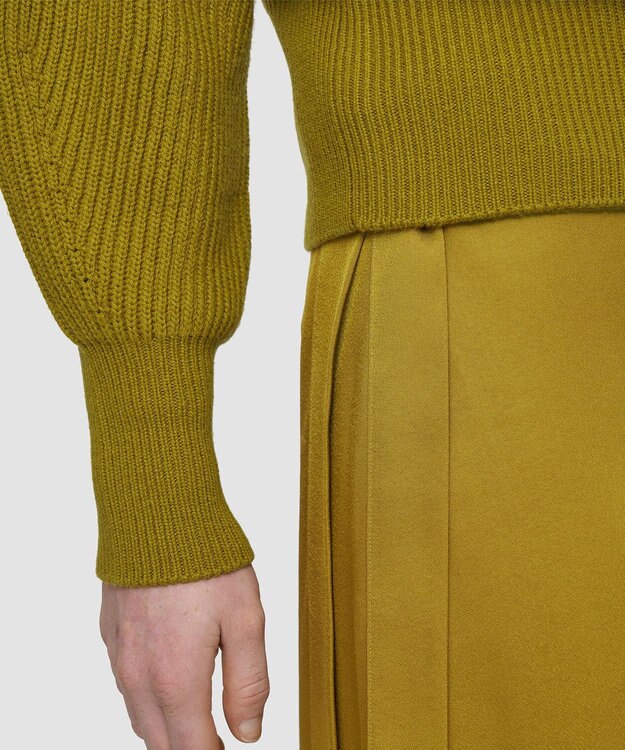 JOSEPH 【洗える】ニューカーディガンステッチオープンネックニット Amber