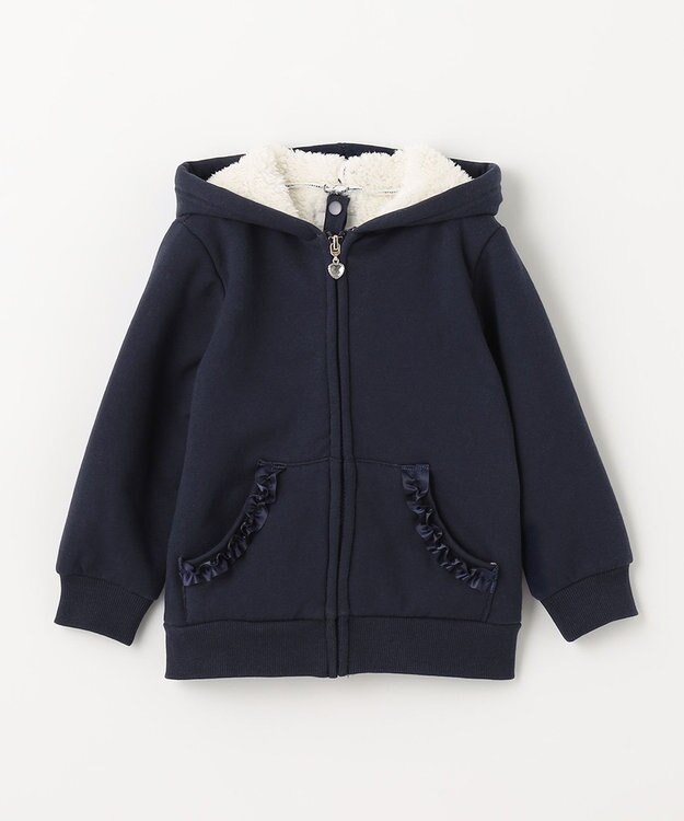 ANY KIDS 裏ボアボンディングブルゾン ネイビー