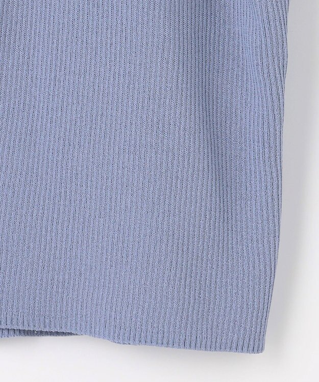 ANY SIS リブショートレングス カーディガン ブルー