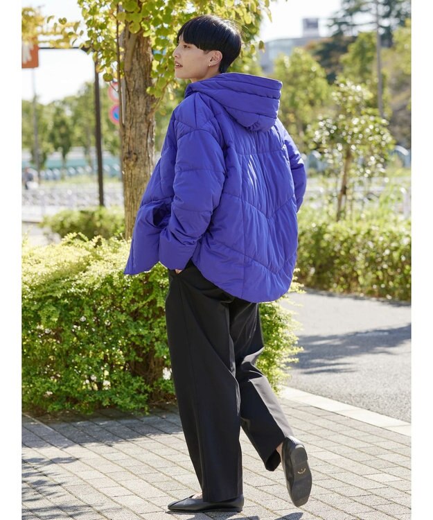 AMERICAN HOLIC キルポカカラフルポケッタブルフードコート Blue