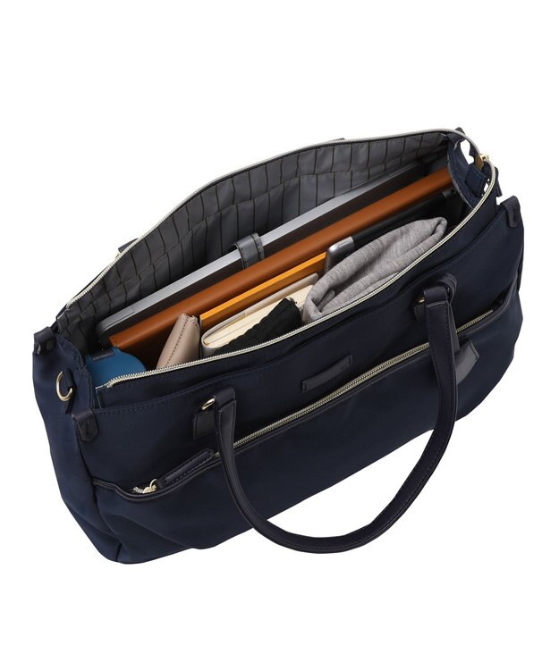 ACE BAGS & LUGGAGE ace.エセンシアレディースビジネス トートバッグ A4 14.0インチサイズ 11482 ネイビー