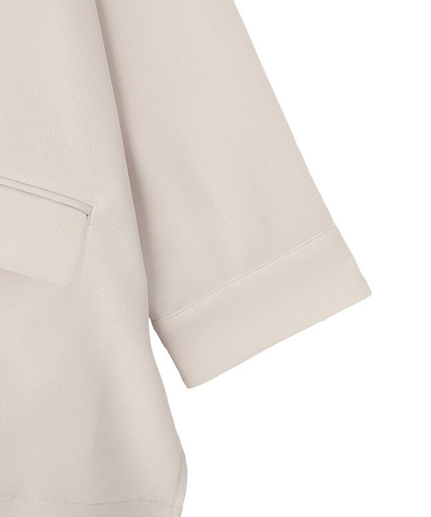 YECCA VECCA 【マシンウォッシャブル】シアージャケット Gray Beige
