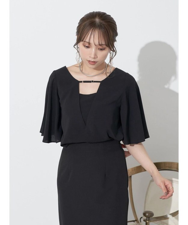 earth music&ecology ２ＷＡＹショルダースリットブラウス Off White