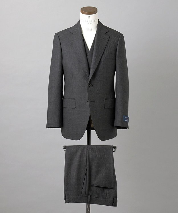 GOTAIRIKU 【ZEGNA/ゼニア】ISLANDFLEECE/アイランドフリース 3ピーススーツ（グレー） グレー系8