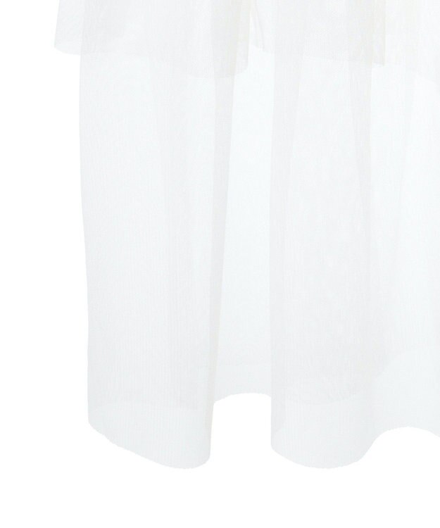 Green Parks ｄａｚｚｌｉｎ　ツイルチュールレイヤードスカート Ivory