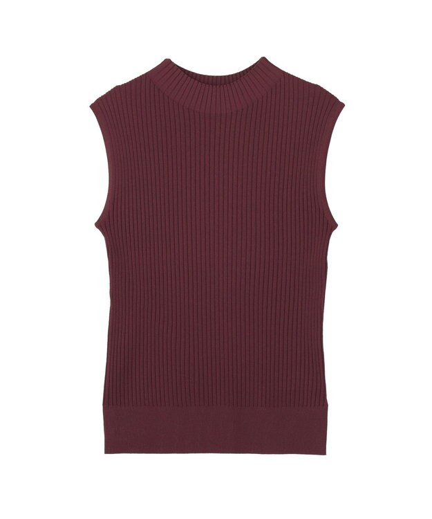YECCA VECCA ハイネックノースリーブニット Bordeaux