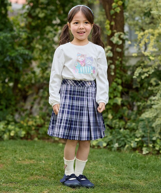 ANY KIDS キラキラお花カチューシャ サックスブルー