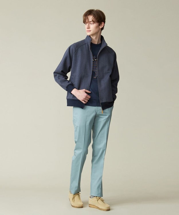 J.PRESS MEN ダブルフェイス トラックジャケット ネイビー系1