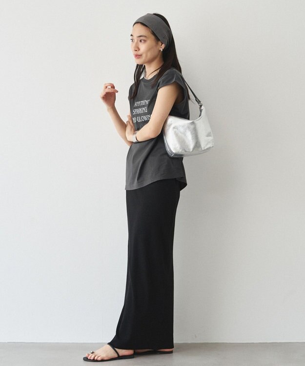 russet ソフトレザーシンプルショルダーバッグ【silver】(CE-1462) Silver