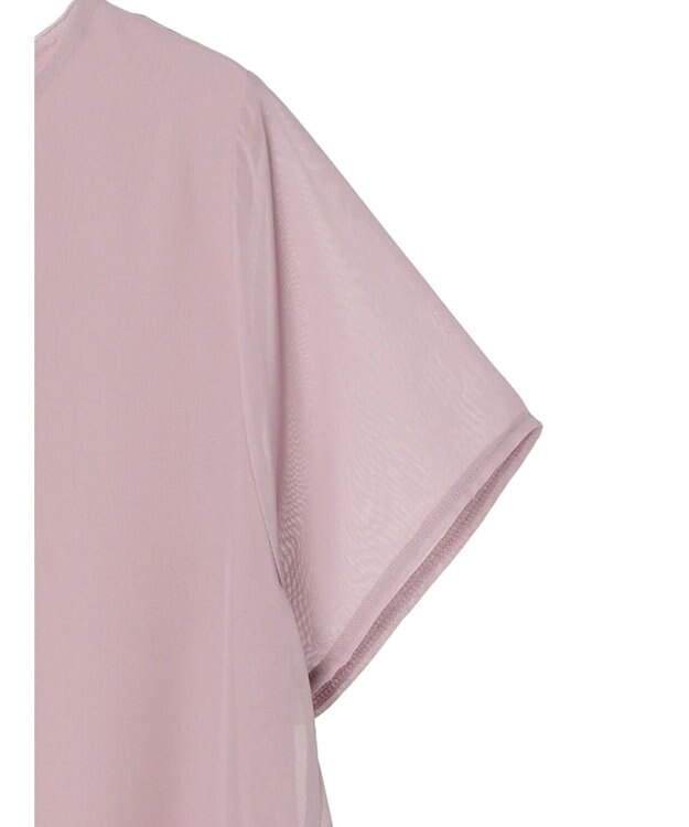 earth music&ecology シアードッキングＡラインチュニック Pink