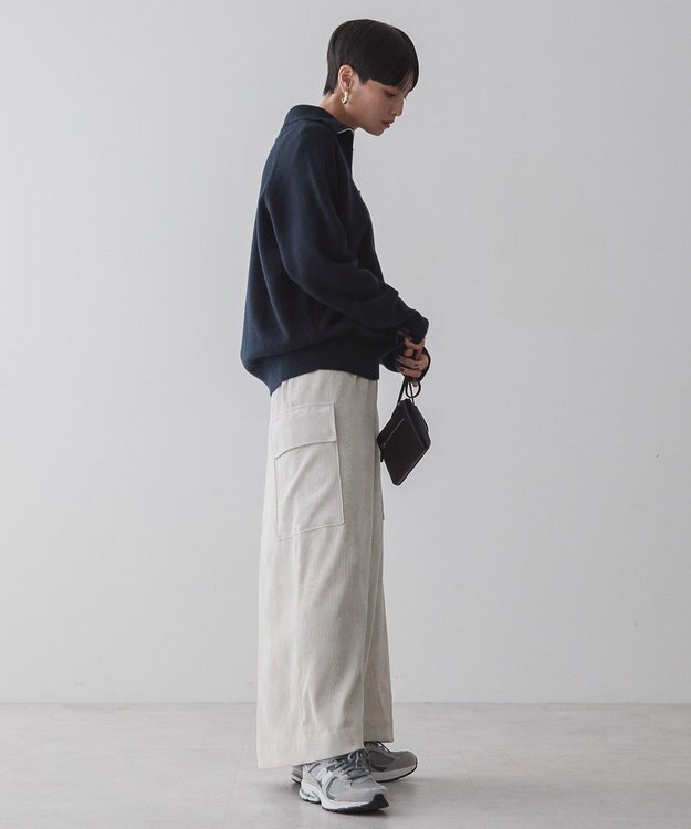 AMERICAN HOLIC バイパチハーフＺＩＰニットプルオーバー Navy