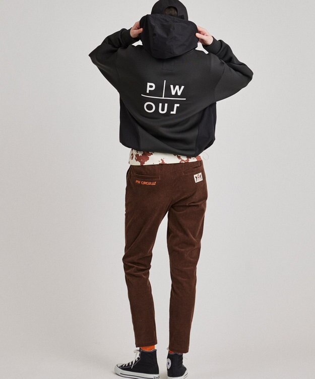 PW CIRCULUS 【WOMEN】NEW ダンボール デタッチャブルフーディー ブラック系