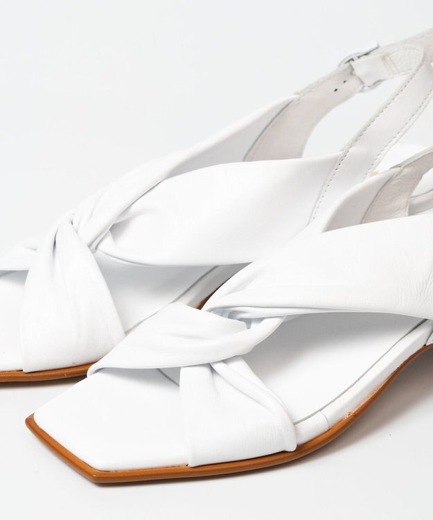 BONTRE 【BONTRE/ボントレ】ツイストヒールサンダル ホワイト