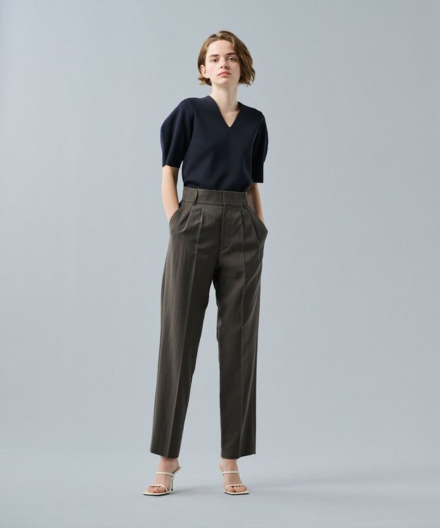 uncrave 【UVカット】サスティナブルUV ボリュームスリーブニット ネイビー