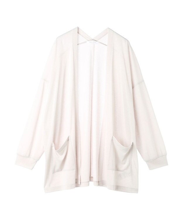 Green Parks ＵＶカットシアートッパーカーディガン Light Gray