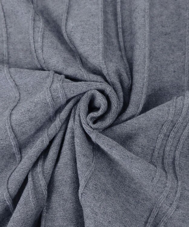 Tiaclasse 【洗える】1着でオシャレ感が出せるニットプリーツワンピース グレー