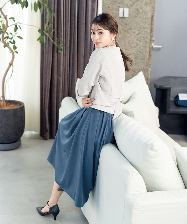 Tiaclasse 【新色追加・洗える】バックリボンジャレロ グレー