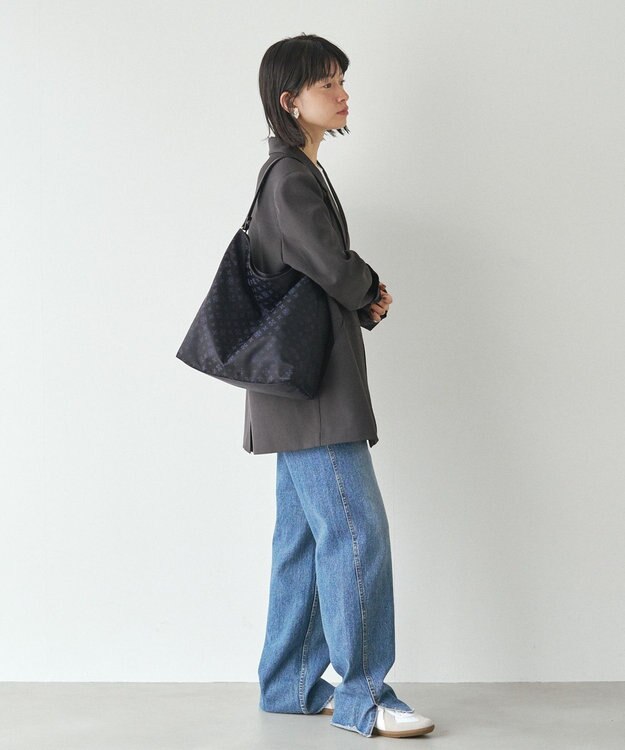 russet ナイロンジャガード2WAYショルダーバッグ(CE-1622) Black/Navy