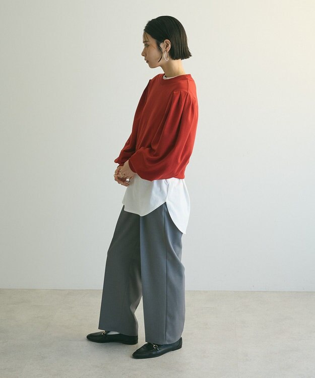 Green Parks ａ．タックスリーブスウェット Terracotta