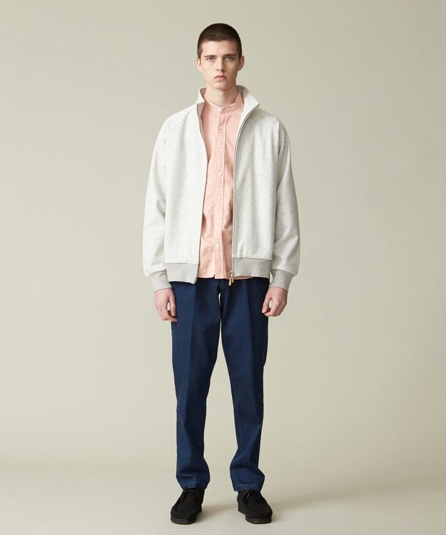 J.PRESS MEN ダブルフェイス トラックジャケット グレー系1