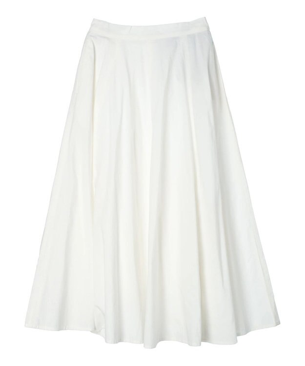 Green Parks インド綿 ボリュームポプリンスカートII Off White