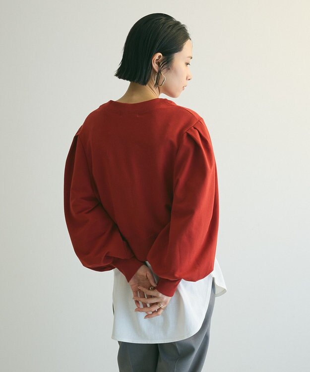 Green Parks ａ．タックスリーブスウェット Terracotta