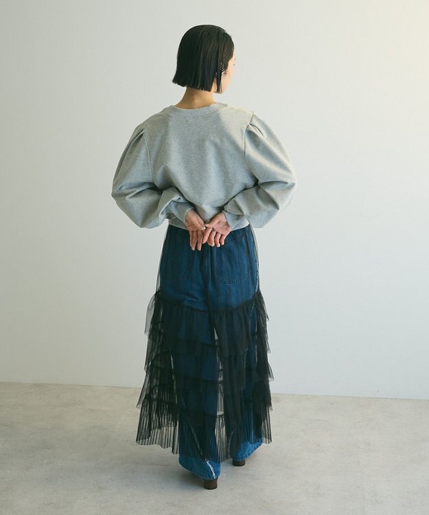 Green Parks ａ．タックスリーブスウェット Gray