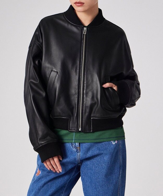 ラムレザー MA-1 ブルゾン / Paul Smith | ファッション通販 【公式 ラムレザー MA-1 ブルゾン / Paul Smith | ファッション通販 【公式