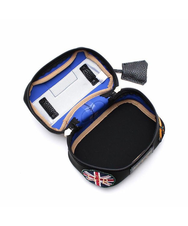 A.D.M.J. 【魔法の様に軽い】マジックライト/フラッグワッペンバニティバッグS ネグロ