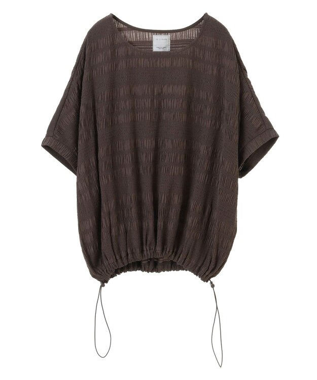 Green Parks ドロスト表面感プルオーバー Charcoal Gray