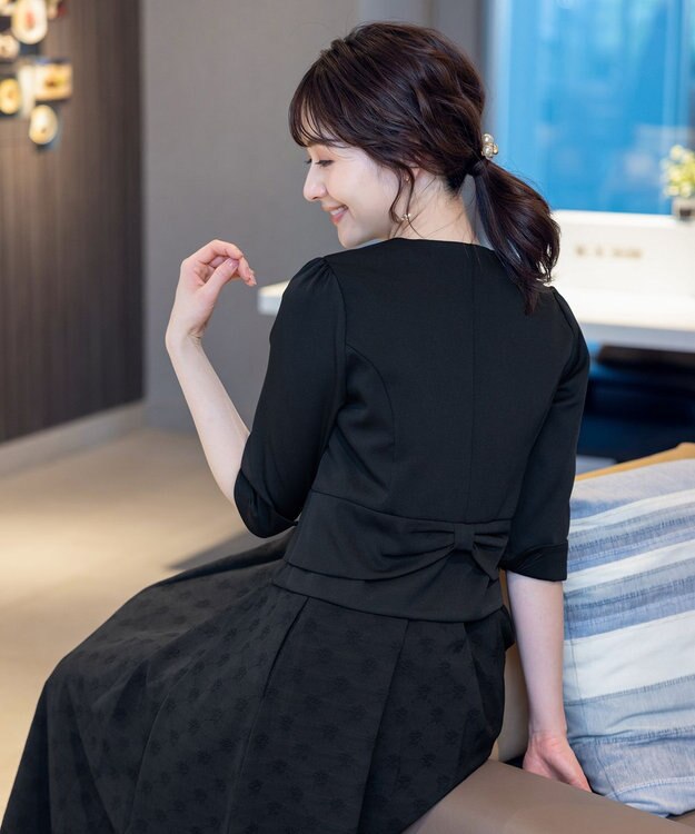 Tiaclasse 【新色追加・洗える】バックリボンジャレロ ブラック