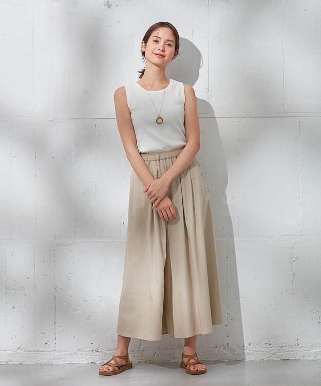 ANY L リブタンクトップ オフ