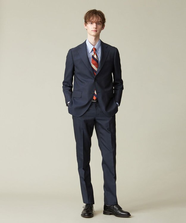 J.PRESS MEN 【CUBA BEACH MASTERPIECE】オルタネートストライプ スーツ ダルブルー系1