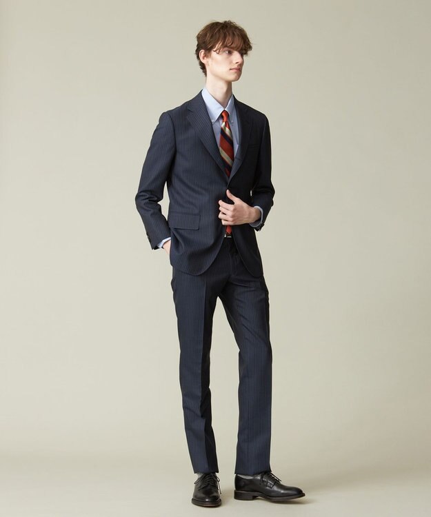 J.PRESS MEN 【CUBA BEACH MASTERPIECE】オルタネートストライプ スーツ ダルブルー系1