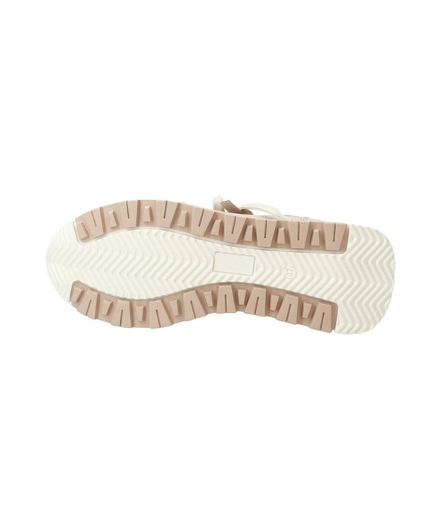 INTER-CHAUSSURES 【QUSHELI】アウトサイドジップレザースニーカー ライトグレー