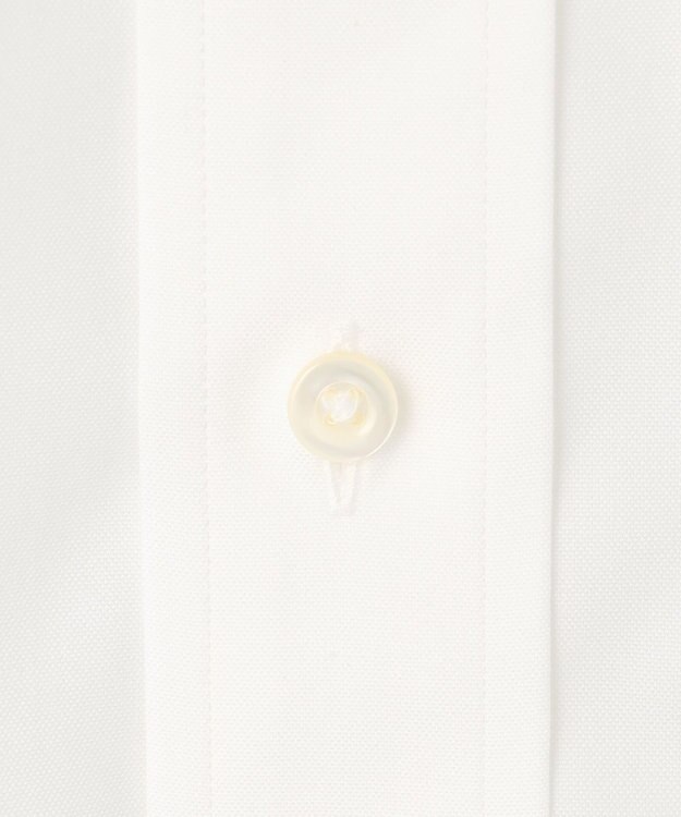 J.PRESS MEN 【PREMIUM PLEATS / 形態安定】ピンオックス ドレスシャツ / ワイド ホワイト系