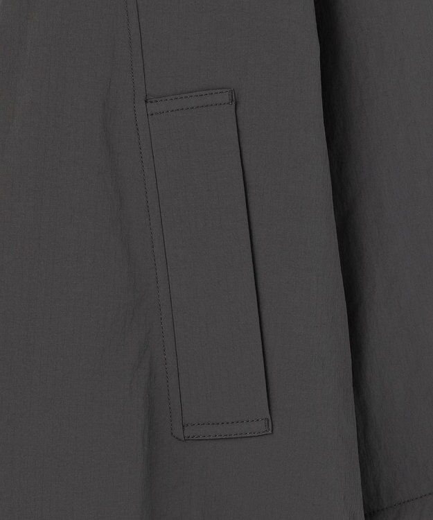 J.PRESS YORK STREET 【WOMEN】パデットリップストップ ステンカラーコート グレー系